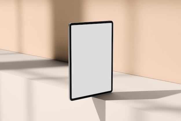 Bildschirm-Mockup für das Tablet