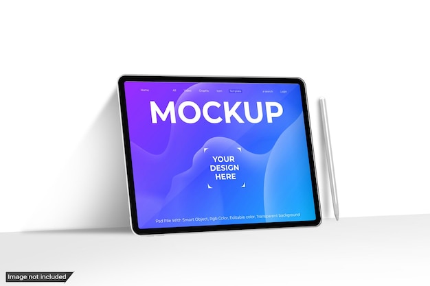 Bildschirmlandschaft Mockup Tablet