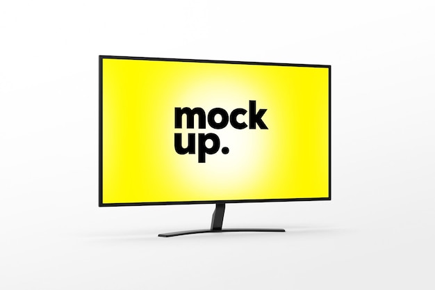 Bildschirmmonitor-Mockup-Vorlage PSD-Design, Vorderansicht