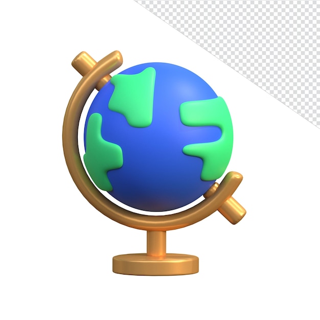 Bildung 3D-Symbol rendern Asset-Design 3D-Symbolillustration
