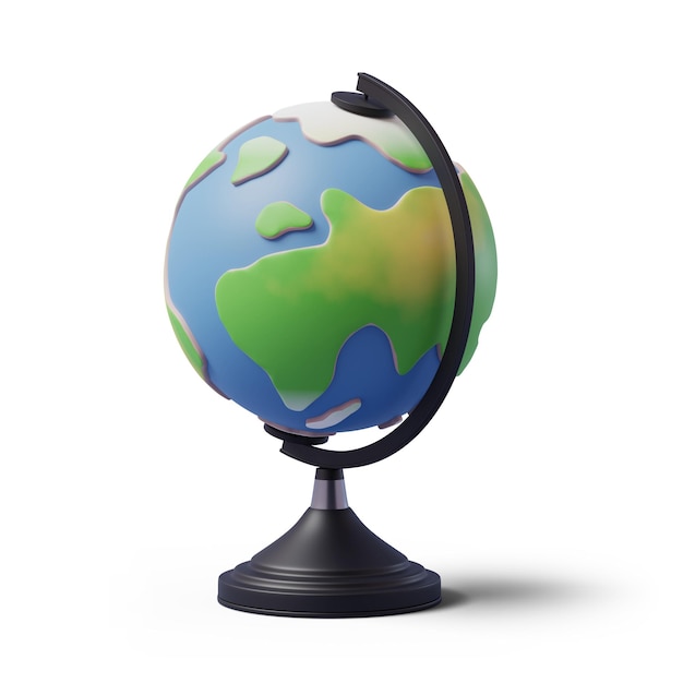 Bildungsgeographie 3D-Globus-Symbol