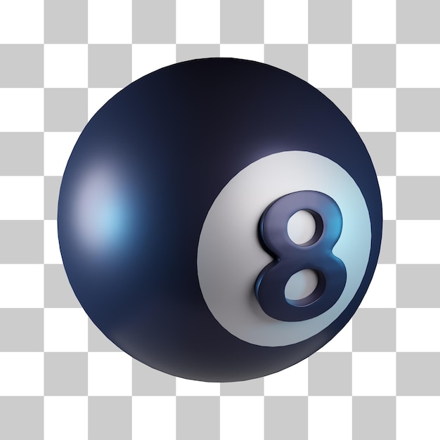 Billardkugel 3D-Zielsymbol