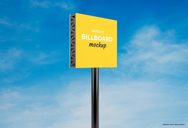 PSD billboard-mockup-design mit veränderbaren farben