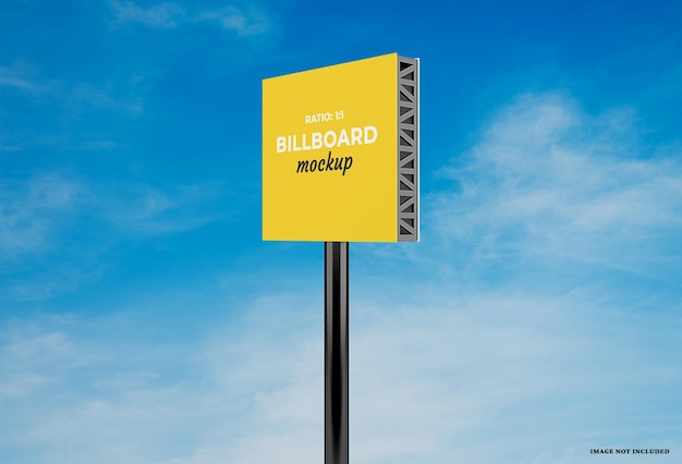 PSD billboard-mockup-design mit veränderbaren farben