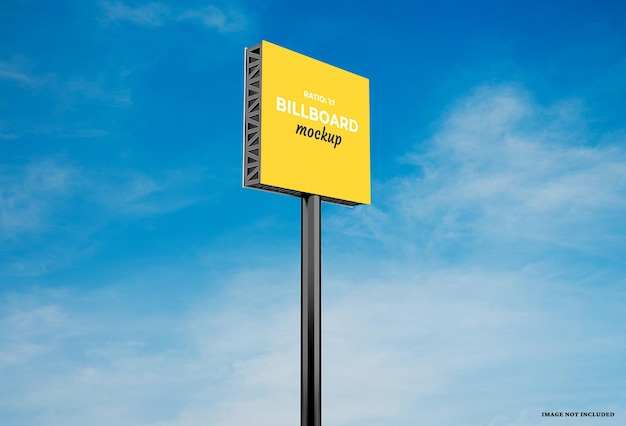 PSD billboard-mockup-design mit veränderbaren farben