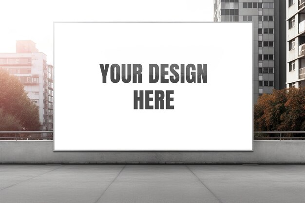 PSD billboard mockups with urban and street backgrounds are very easy to use