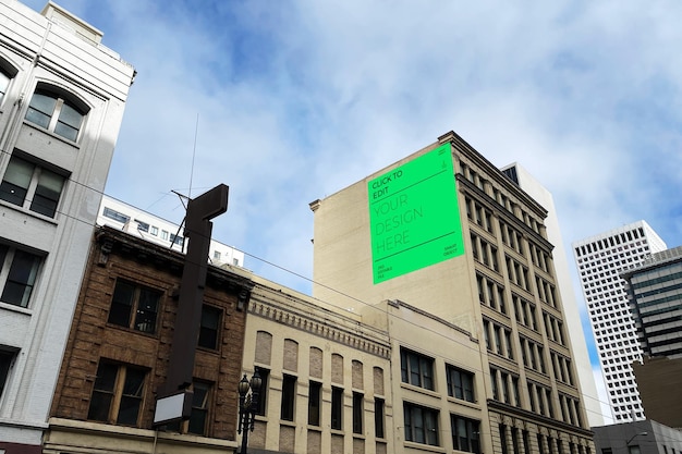 PSD billboard square mockup