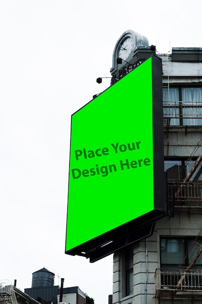Billboard von der Roadside Mockup PSD