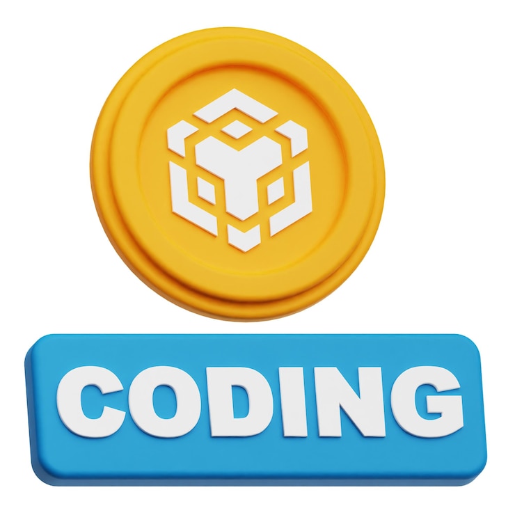 PSD binance cryptocoin icon 3d aislado en el fondo blanco