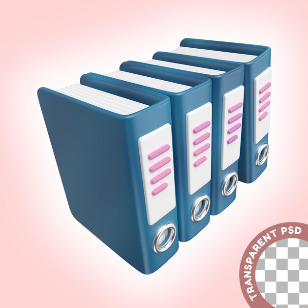 PSD binder 3d-illustrationssymbol