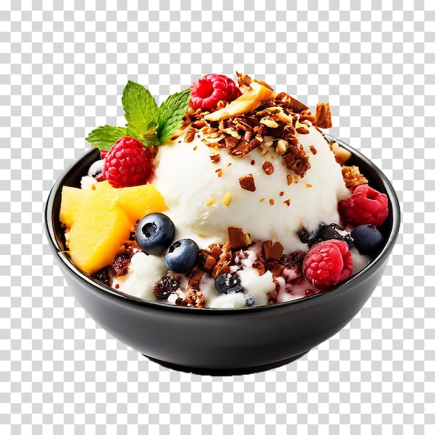 PSD bingsu sur un fond transparent