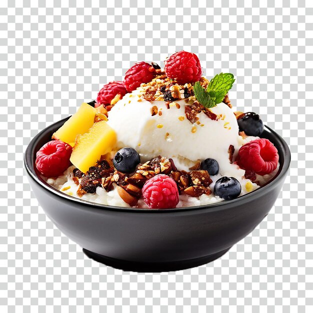 PSD bingsu sur un fond transparent