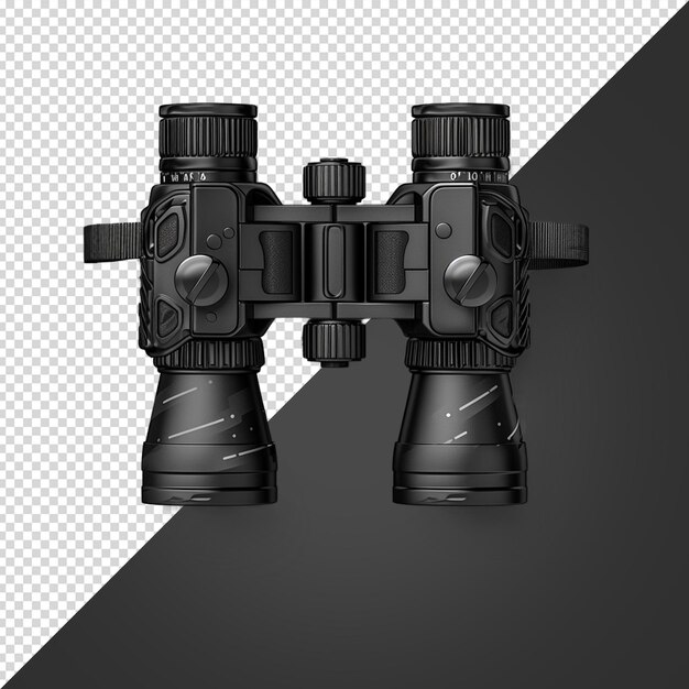 PSD binocular isolado em fundo branco