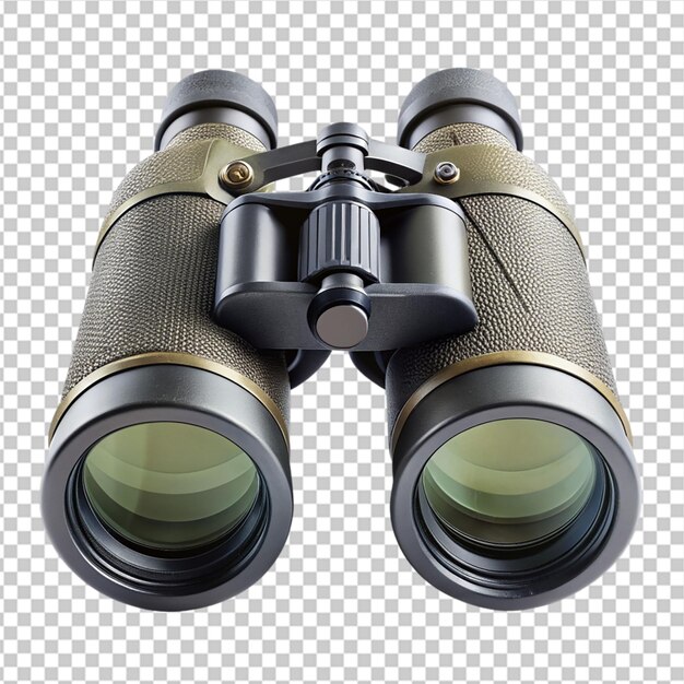 PSD binocular sobre un fondo transparente
