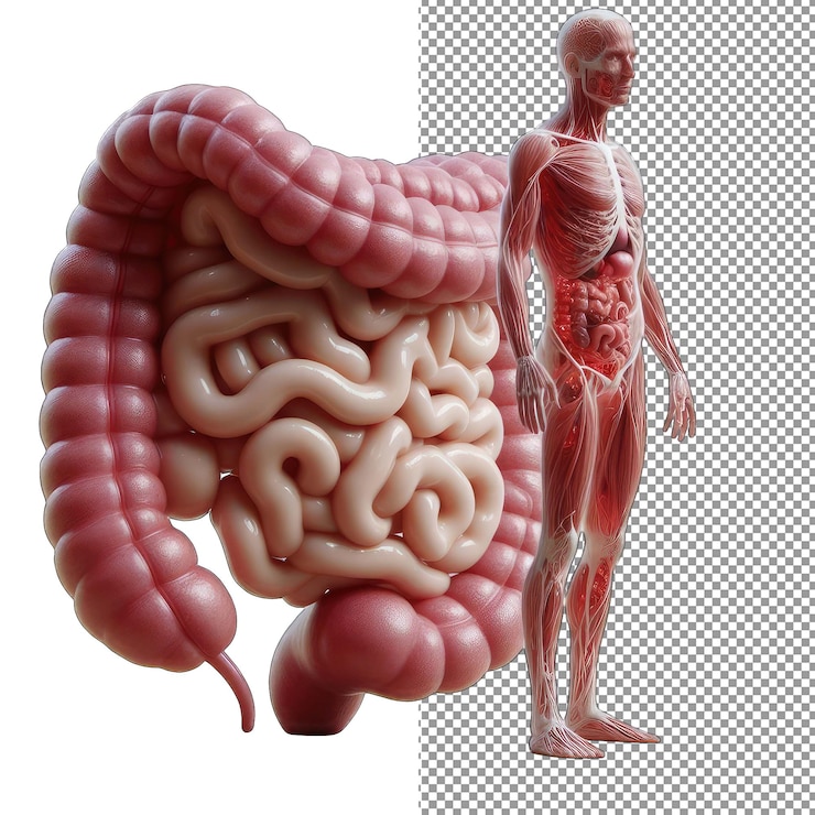 PSD biología caprichosa delicia de órganos 3d sobre lienzo transparente