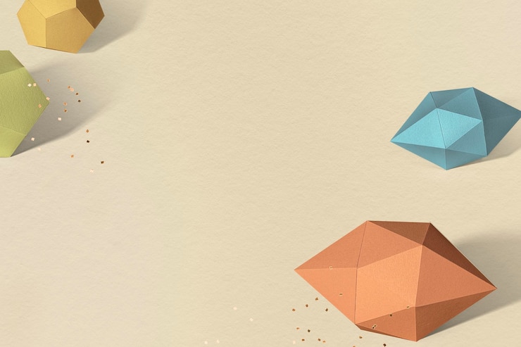 PSD bipirámide hexagonal alargada colorida en 3d y elemento de diseño de dodecaedro pentágono gris