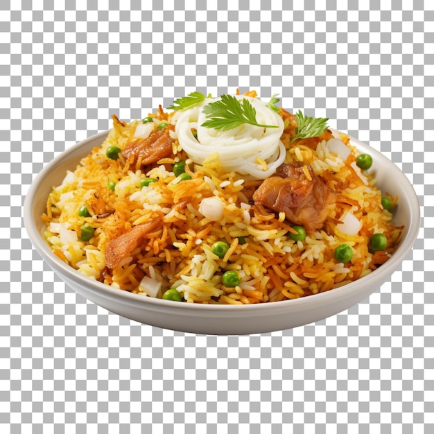 PSD biriyani en un fondo transparente