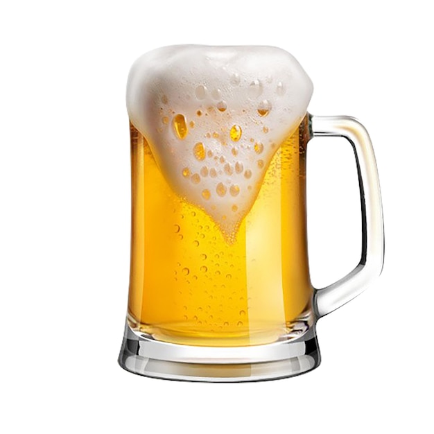 Birra rinfrescante in una tazza