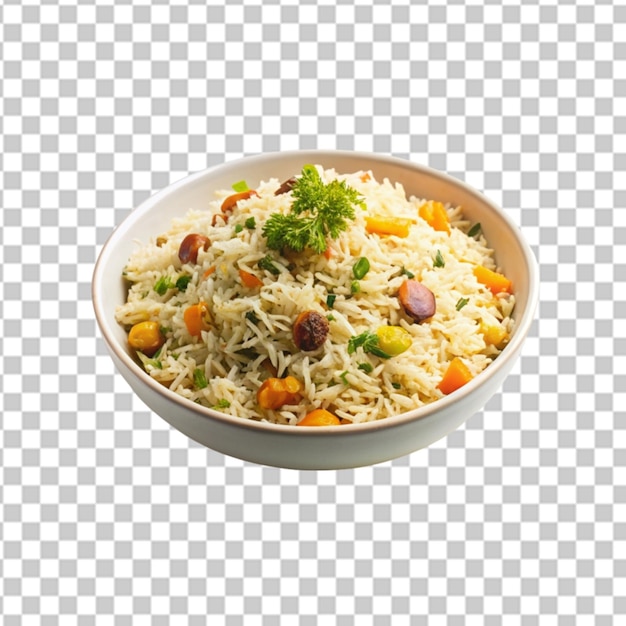 PSD biryani en el fondo blanco