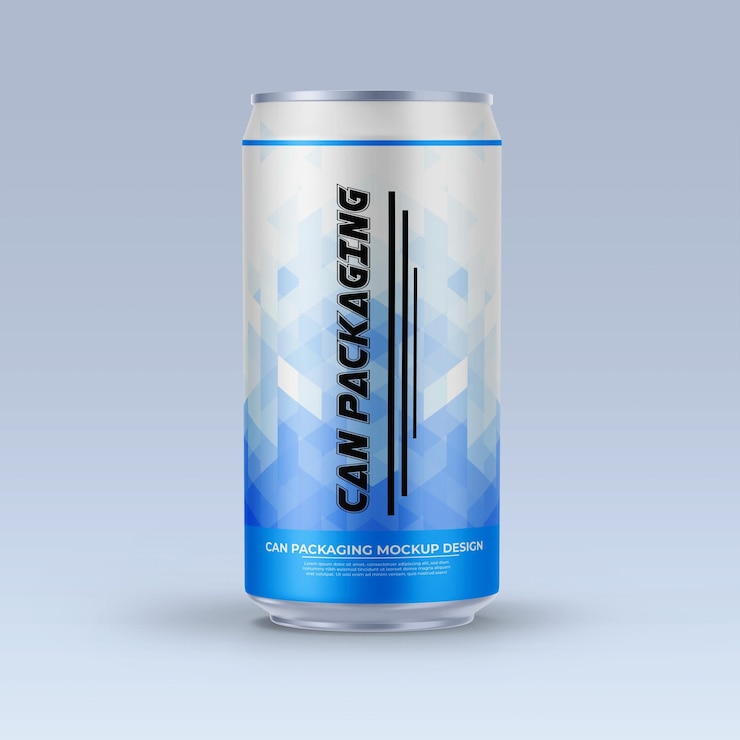 PSD bisa mockup kaleng 250 ml