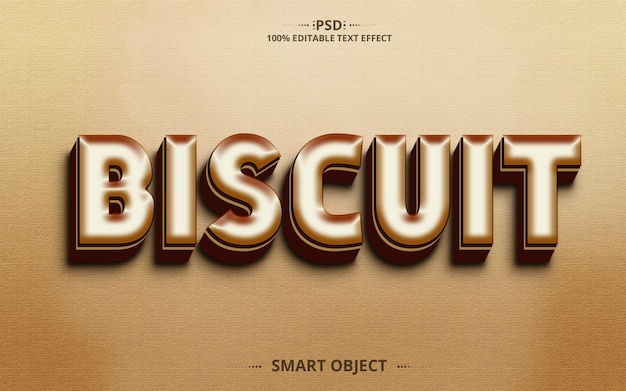 Biscoito 3d creative psd melhor design