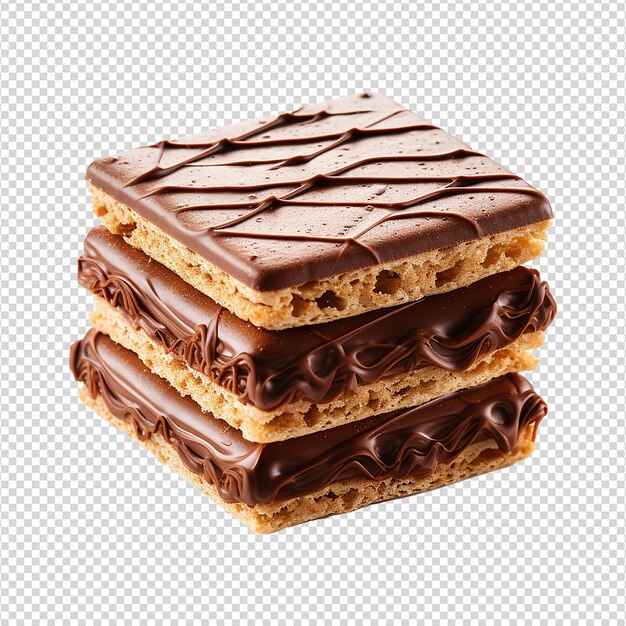 Biscoito de chocolate en un fondo transparente png