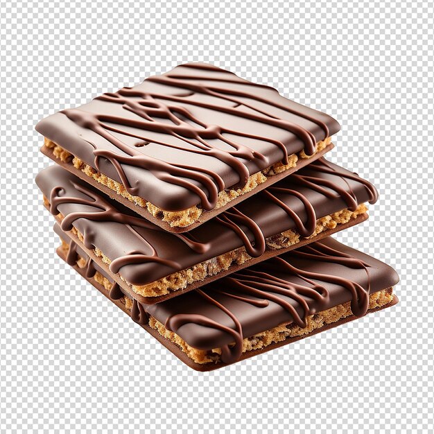 Biscoito de chocolate en un fondo transparente png