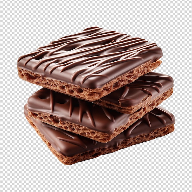 PSD biscoito de chocolate en un fondo transparente png