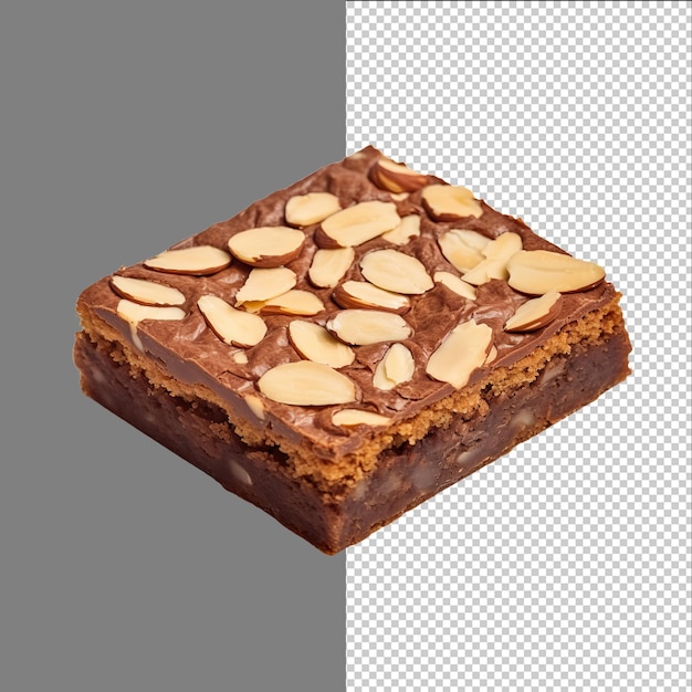 Biscoitos de chocolate com espécula de amêndoa isolados em fundo transparente png psd