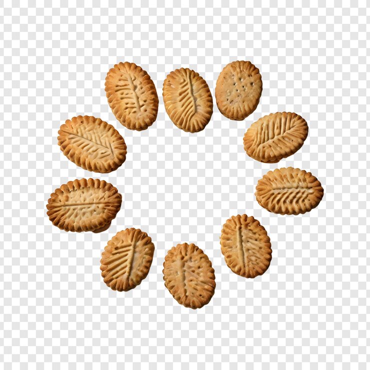 PSD biscoitos isolados em fundo transparente imagens de alta qualidade