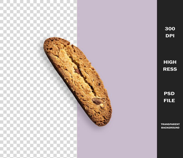 PSD un biscuit avec une image d'un biscuit dessus