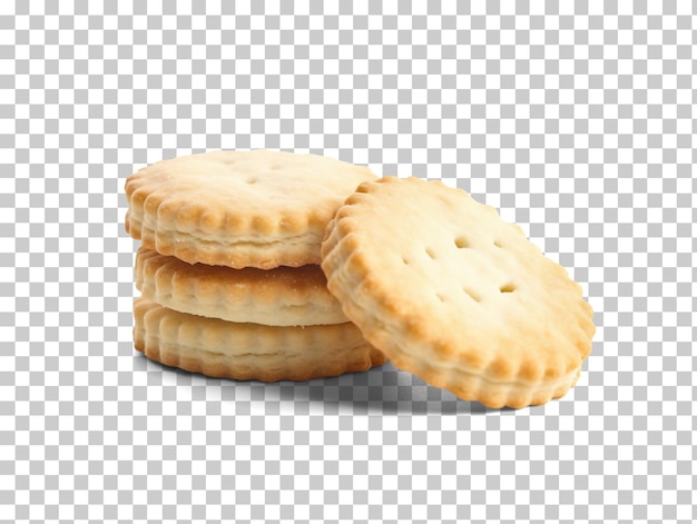 PSD biscuits blancs isolés sur fond transparent png psd