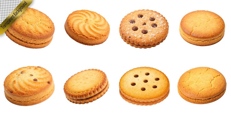 PSD des biscuits délicieux sans arrière-plan
