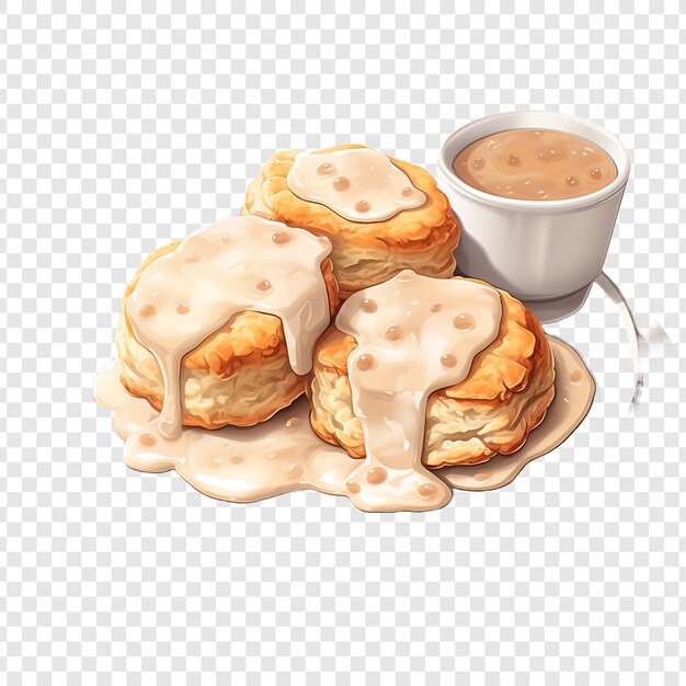 PSD biscuits isolés sur fond transparent