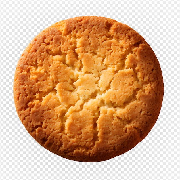 biscuits ronds isolés sur fond transparent biscuit vue de dessus découpé png ai génératif