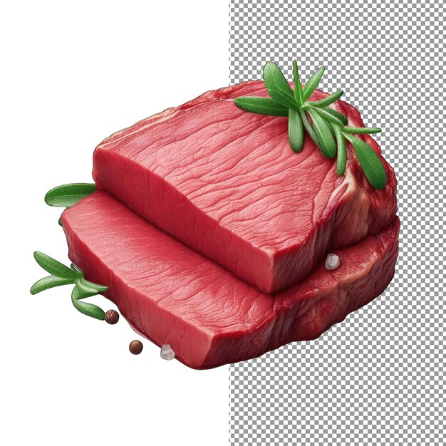 PSD bistec de carne de res premium sin cocer png