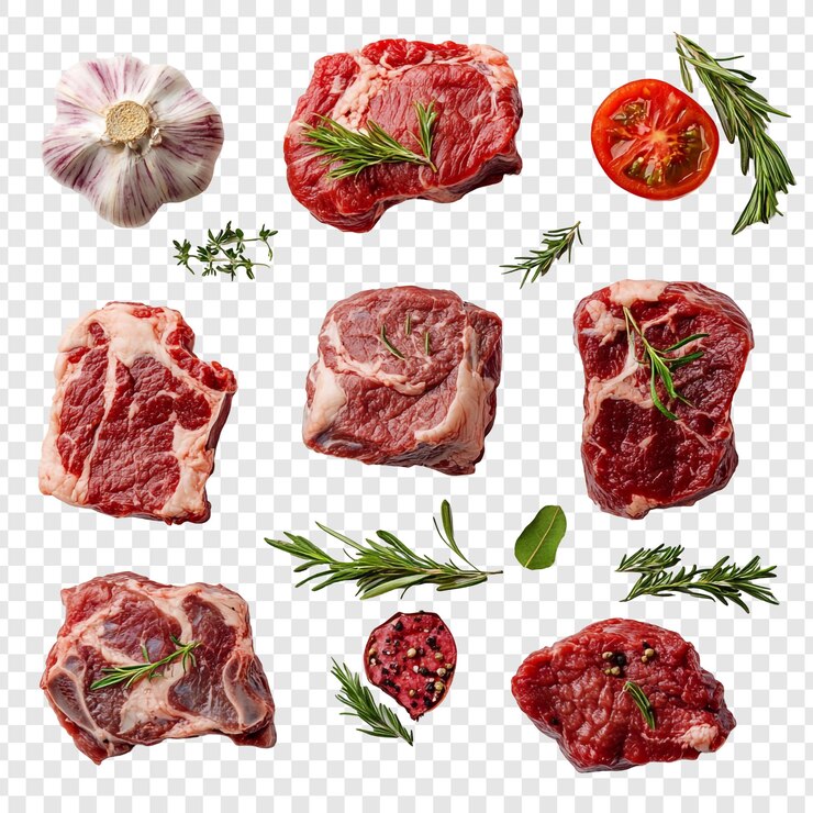 PSD bistec crudo con romero y ajo