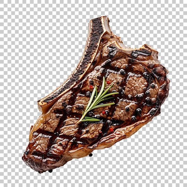 PSD bistec de hueso png con fondo transparente