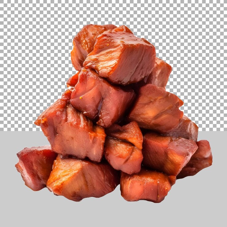 PSD bistec de pollo a la parrilla sobre un fondo blanco generado por ai