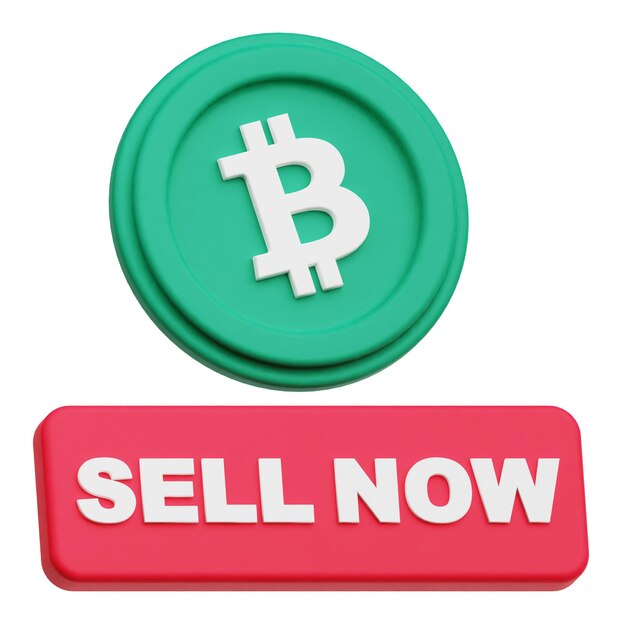 Bitcoin Cash 3D-Symbol isoliert auf weißem Hintergrund