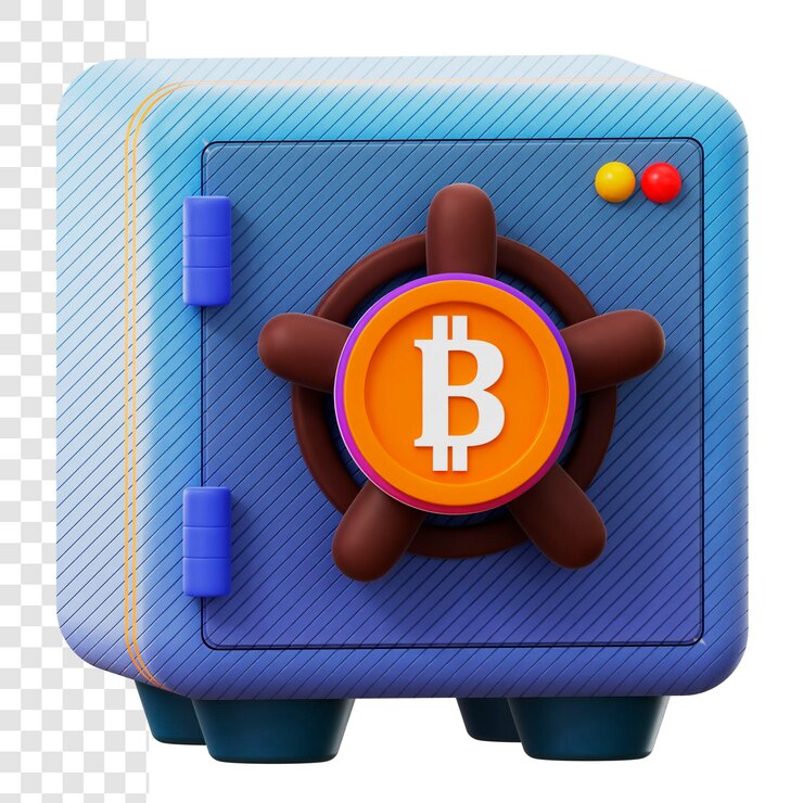 PSD bitcoin de ilustración 3d