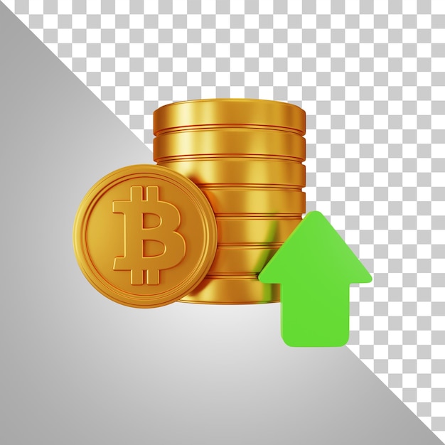 Bitcoin Jusqu'à Prix Rendu 3d