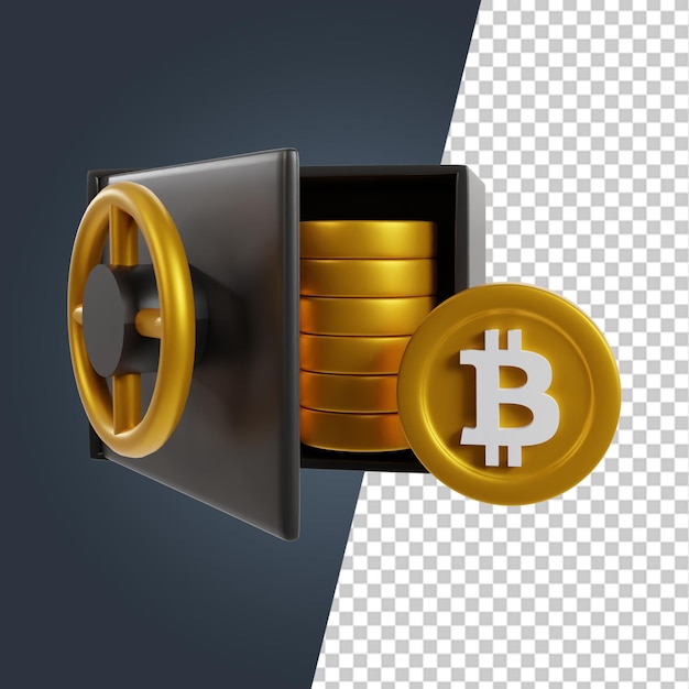 Bitcoin-Mining-3D-Render-Clipart-Symbol