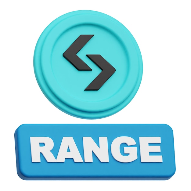 Bitget-Krypto-Token 3D-Symbol isoliert auf weißem Hintergrund