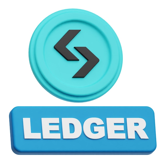 Bitget-Krypto-Token 3D-Symbol isoliert auf weißem Hintergrund