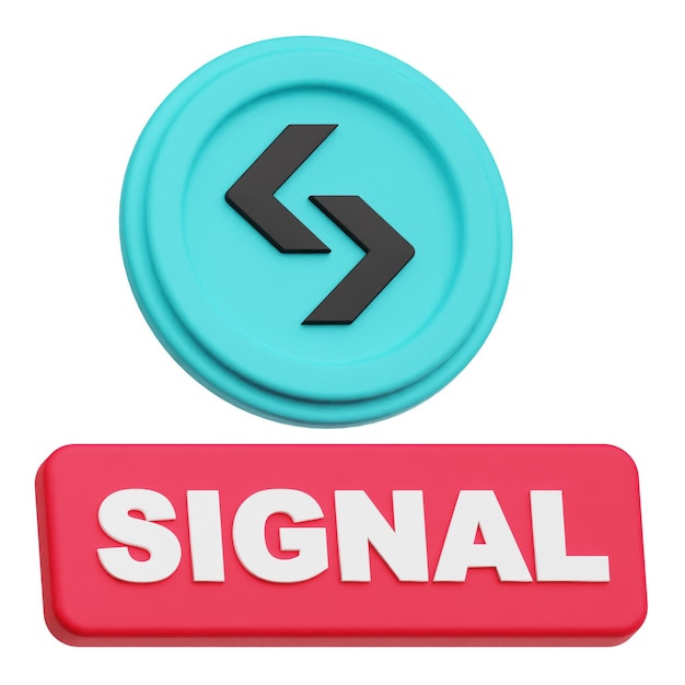 Bitget token criptográfico icono 3D aislado en el fondo blanco