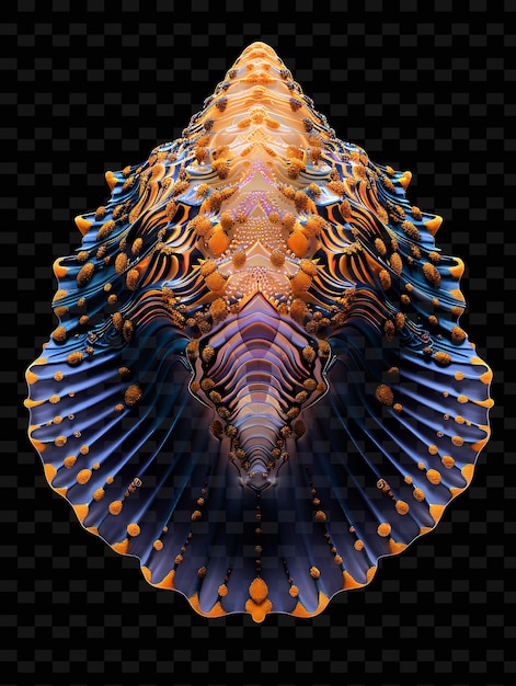 PSD bivalves de mer profonde avec des congrégations de sépes froides et de crustacés créatures marines collections de couleurs au néon