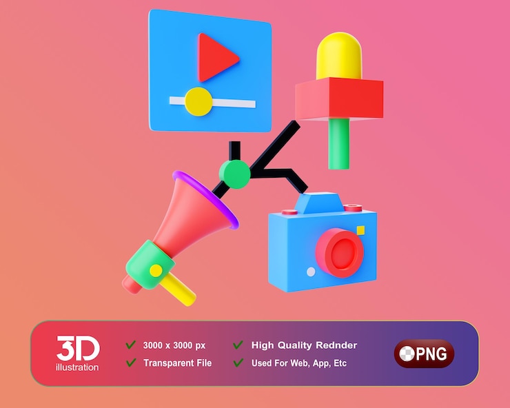 PSD bizzy 3d icon pack para agencia de negocios y marketing icon advertisment