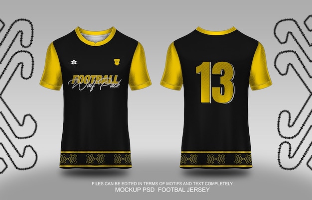 black and light yellow jersey with sasirangan ornaments