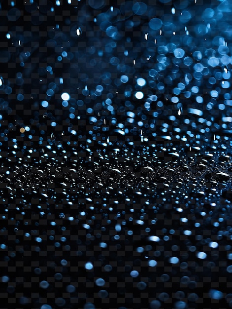 PSD a black background with a shiny surface with water droplets on it